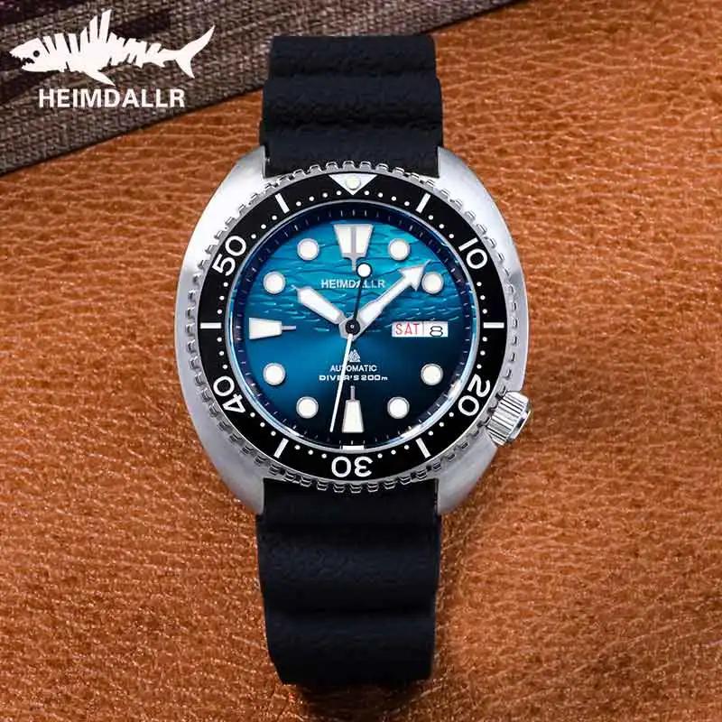 Heimdallr New Dive Watch NH36 Automatic Mechanical Sapphire Glass BGW-9 Super Luminous 200M Waterproof 316L Steel 45mm Men Watch