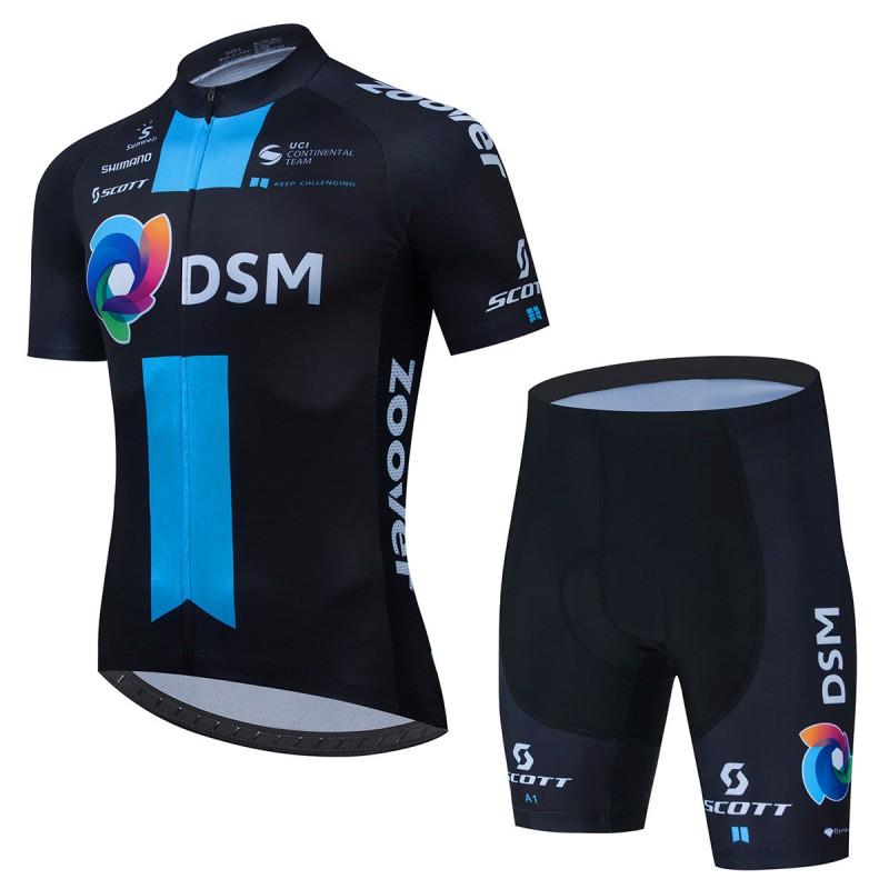 Mens Cycling Jersey Set Short Sleeve Breathable Bike Shirt Pants Road Mountain Biking