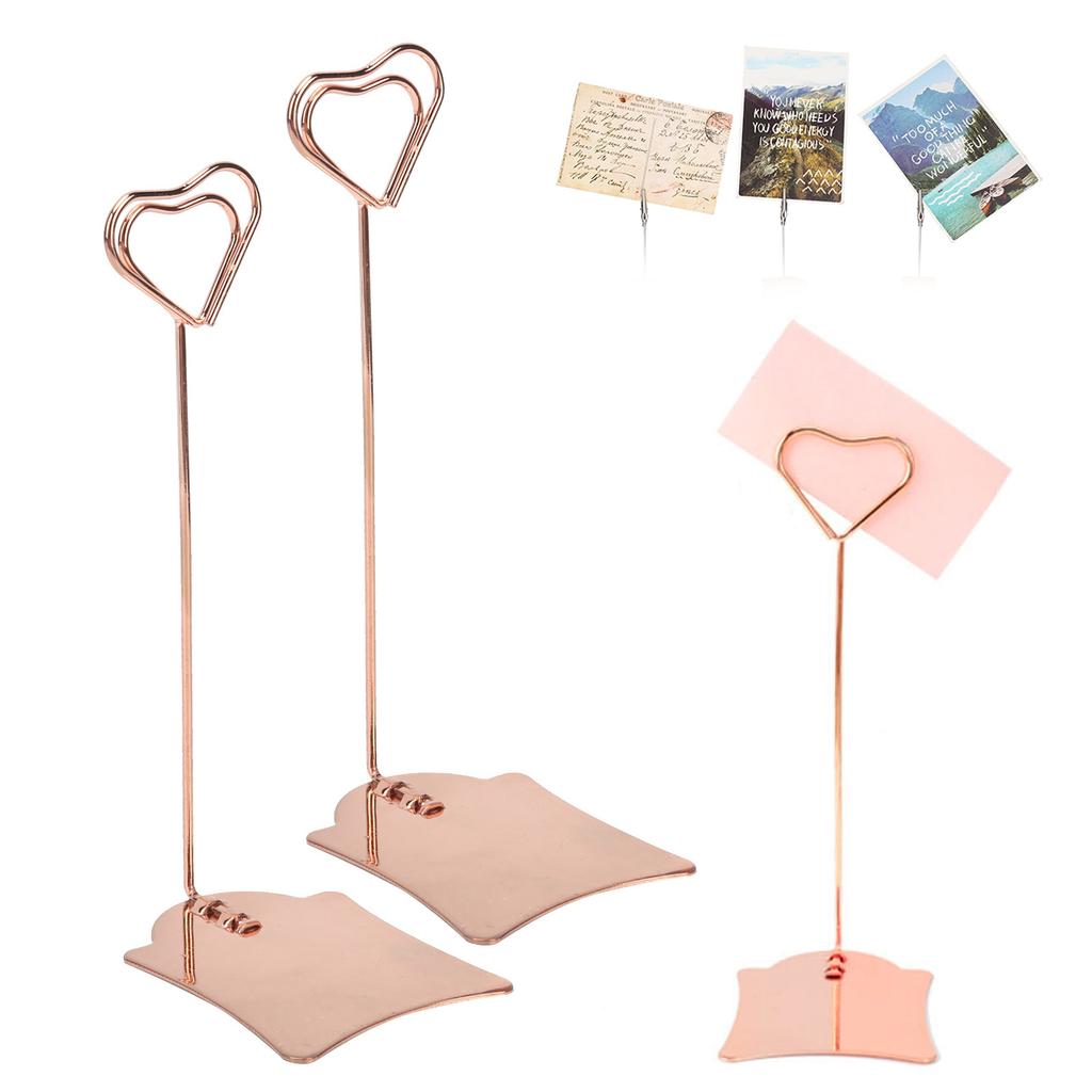 2Pcs Table Number Holder Multipurpose Name Card Clips for Wedding Party