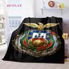 Golden Eagle Soccer Emblem Blanket Blanket Camping Trip Office Rest Blanket Bedroom Nap Blanket