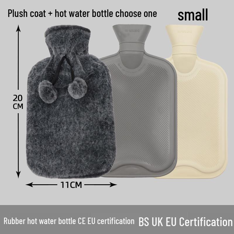 Explosion-Proof Hot Water Bottle: Rubber Design for Stomach and Feet, Long-Lasting Warmth