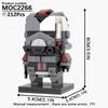 MOOXI MOC Космическая Война Brickheadz Межзвездный Sci-Fi Робот Совместимые Фигурки Строительные Блоки Игрушки Для Взрослых Для Детей Подарок Кубики