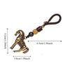 Wealth Chinese Zodiac Key Ring Copper Weaving Key Chains Horse Lucky Bag Pendant  Women Men