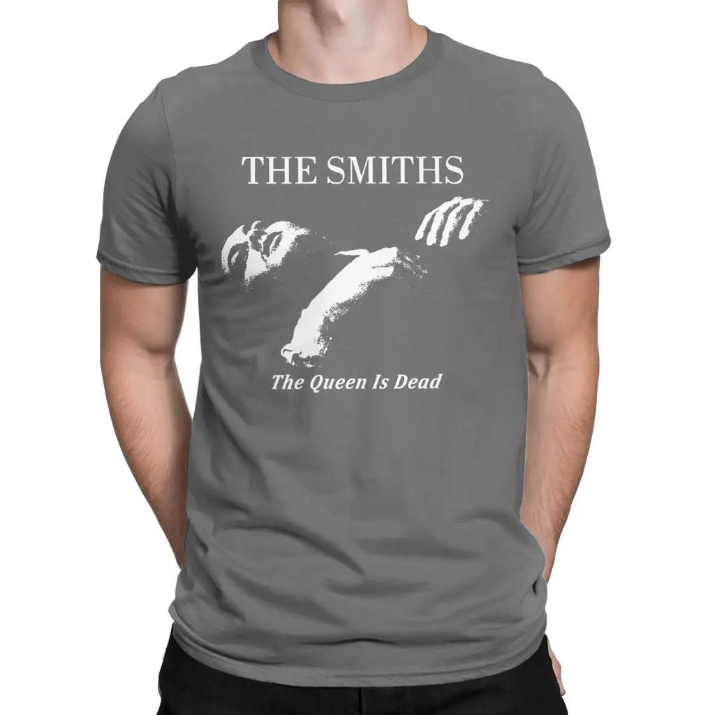 The Smiths The Queen Is Dead T-Shirt for Men 1980's Indie Morrissey Cotton Tee Shirt O Neck Short Sleeve T Shirts Adult Clothing