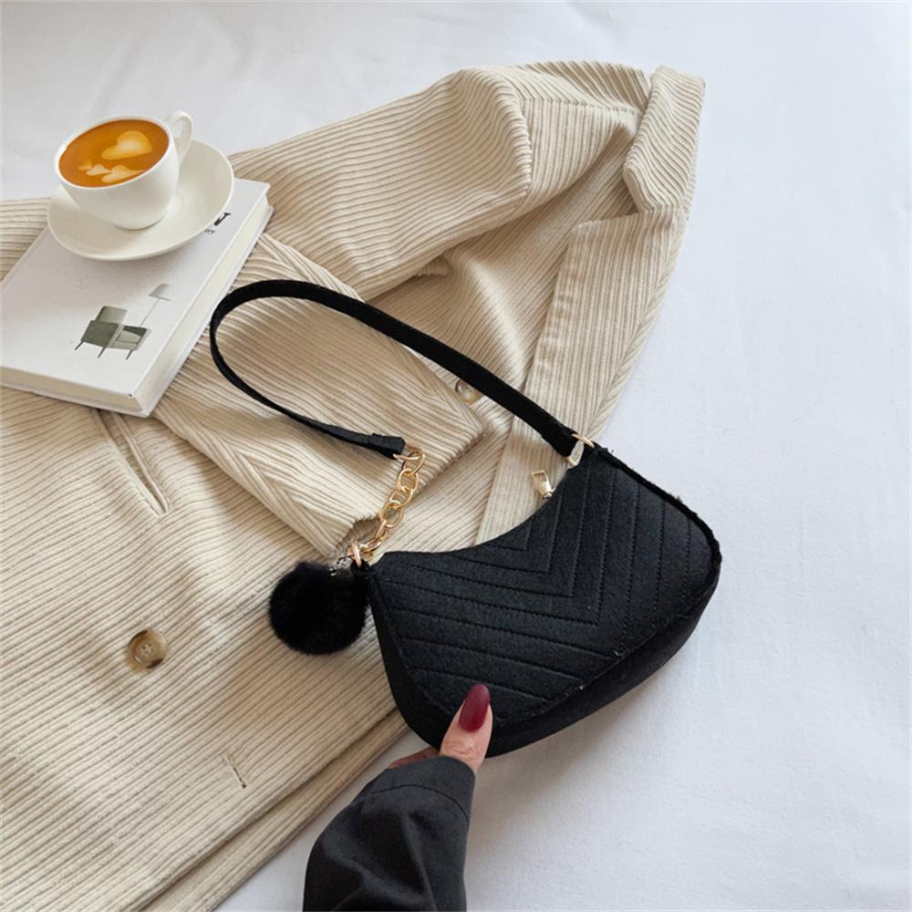 Retro Temperament Small Square Bag Fall Shoulder Bag for Women Handheld Bags Fashion Casual Underarm Bag Handbag Ladies