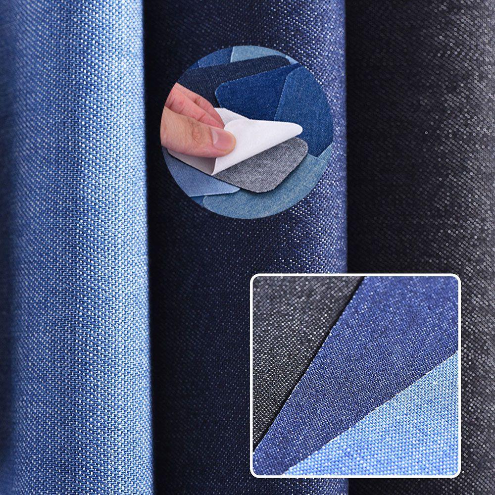 4/12PCS Apparel Pants Sewing Iron-on Knee Elbow Jeans DIY Fabric Patch