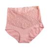 Women Underpants High Waist Solid Color Quick-drying Slim Anti-shrink Shaping Lace Tight Waist Tummy Control Women