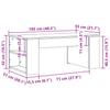 Coffee Table Sonoma Oak 102x55x42 cm Engineered Wood