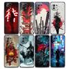 Red Sun Samurai Case for Xiaomi Mi 11 Lite 5G NE 11i 11X 11T 12 Pro Poco F1 F3 X3 GT X4 NFC Pro Silicone Cover  Demon Art Anime