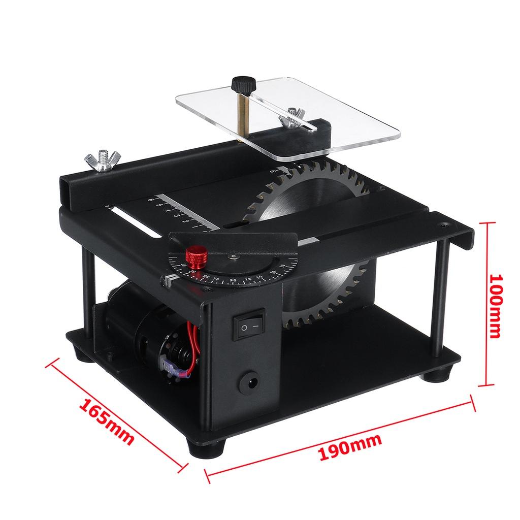 200 Вт 110 мм Прецизионная настольная пила, мини-настольная пила, набор DIY, деревообработка, хобби, модель, режущий инструмент, циркулярная пила, угловая линейка