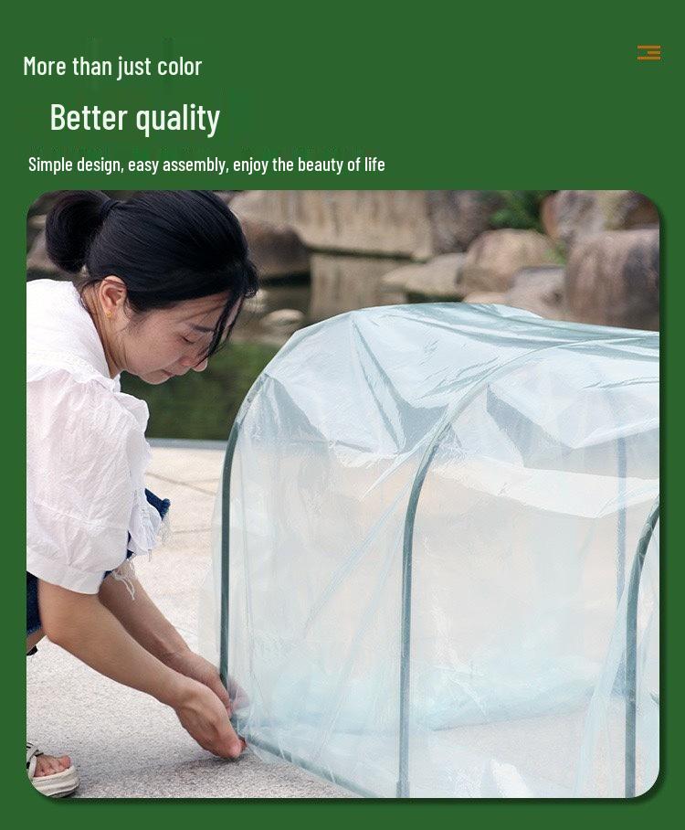 Modular Rainproof Frostproof Greenhouse for Plants and Seedlings - Insulated Small Garden Shed