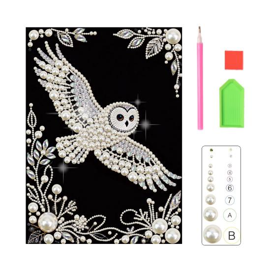 Набор для 3D-рисования жемчугом DIY Искусство и поделки из искусственного жемчуга для взрослых Мозаичная настенная живопись Картина с жемчугом и стразами в виде бабочки для декора дома и спальни