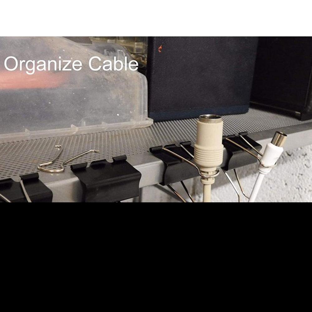 24 шт. Скрепки для бумаг 32 мм, металлические складные зажимы, черные зажимы для школьных документов, офисные, J1I2