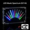 DIY LED Sound Spectrum Analyzers Kit With PCB Board And Protective Enclosure For Electronics Learning Projects