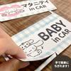 Cinnamoroll [Sanrio] Maternity in CAR & BABY in CAR 2-Message Set Car Magnet Stickers [Magnet Park] Maternity & BABY