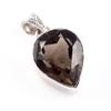 Натуральный Дымчатый Кварц Драгоценный Камень 925 Стерлинговое Серебро Подарочная Подвеска 1.3" Z5i84