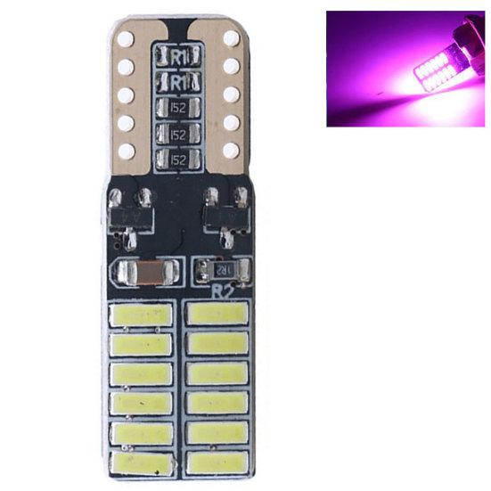 W5W T10 24SMD 4014 Светодиодный фонарь освещения номерного знака автомобиля Габаритный парковочный фонарь