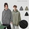 Худи оверсайз для мужчин Хлопковая толстовка с капюшоном Пуловер Топы Повседневная винтажная толстовка с капюшоном Мужские осенние рубашки с длинным рукавом и капюшоном с карманом