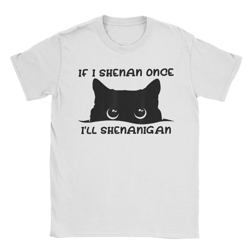 Unisexs TShirt If I Shenan Once Ill Shenanigan Raccoon St Patricks Day Vintage Pure Cotton Tee Shirt Short Sleeve T Shirts Gift