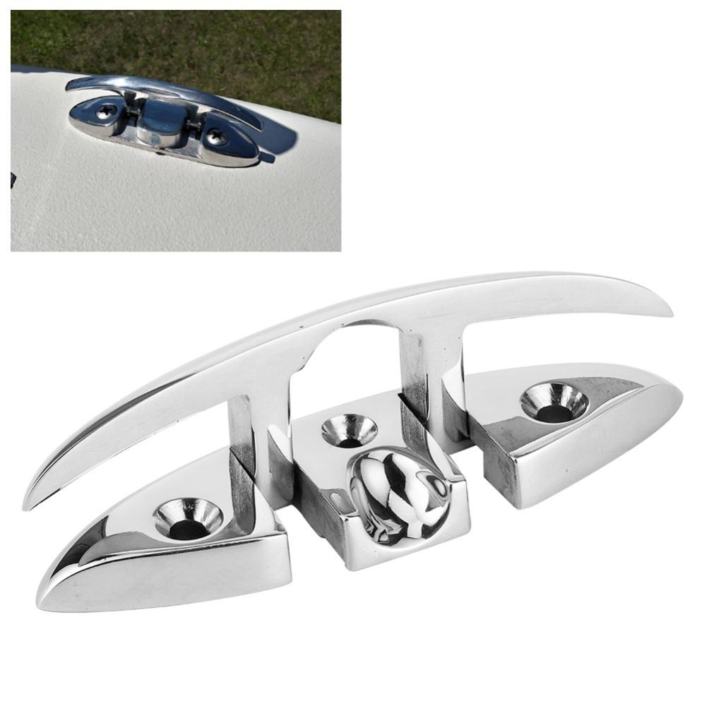 Folding Folding Flip Up Cleat 5" 6" Boat Cleat Marine Hardware Boat Dock Cleats  Boat Docking