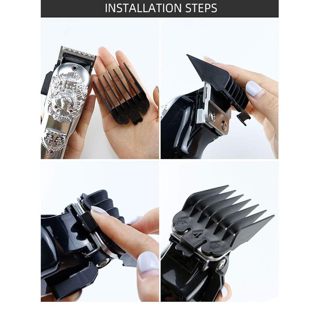 Набор из 8 сменных насадок для машинок для стрижки волос, направляющих для расчесок