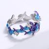 Серьги Summers New Animal Dolphin Ring Set Enamel Gradient Irregular Casual Cartoon Cute Mix