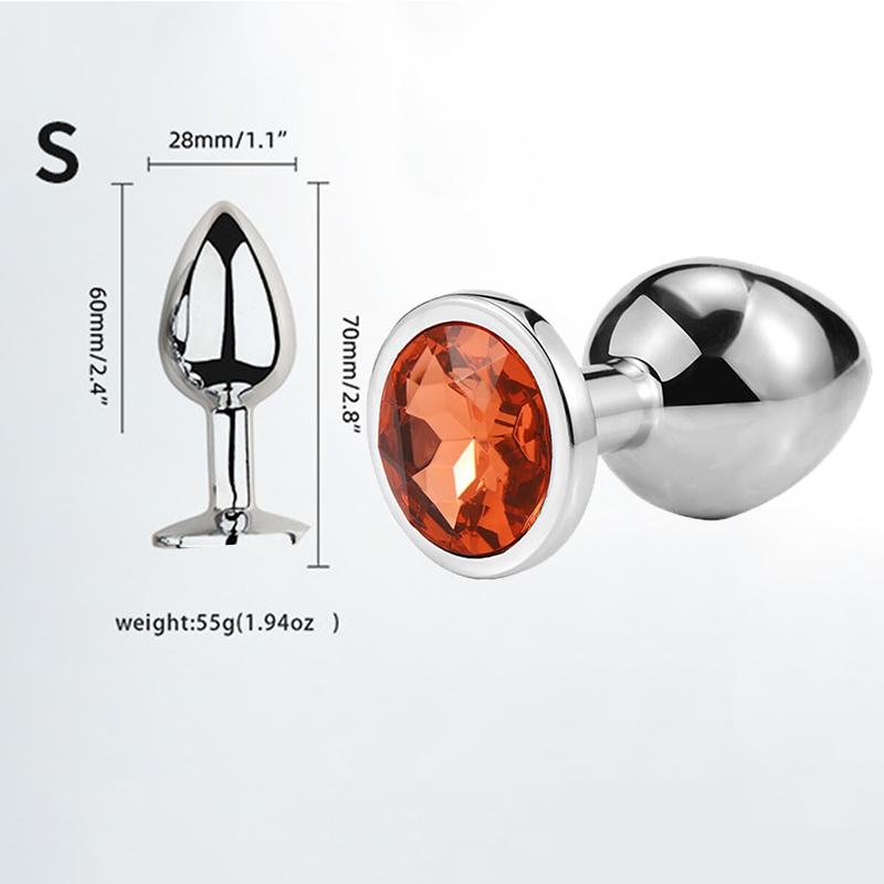 Мини Анальная пробка Игрушки для взрослых Для мужчин Женщин Анальная пробка Металл Эротика Интимная Эротика Секс-игрушки Пары Товары для взрослых XXS XS SML