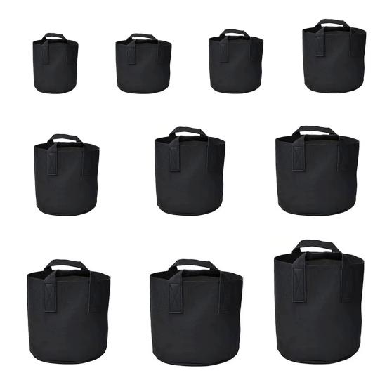 Тканевые мешки для выращивания растений Утолщенные войлочные мешки для выращивания растений с ручками Воздухопроницаемые мешки для посадки Горшки для выращивания цветов Помидоры Огурцы