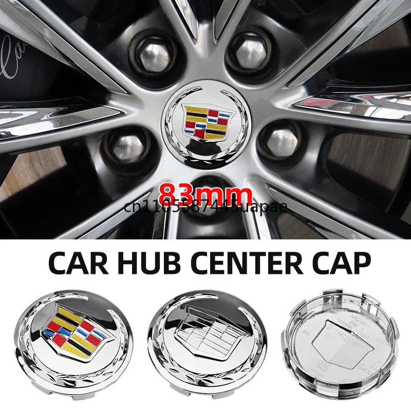 ljbnr1 4pcs ABS Car Wheel Center Hub Cap Cover Styling 83mm 9595891 Accessories For Cadillac Escalade