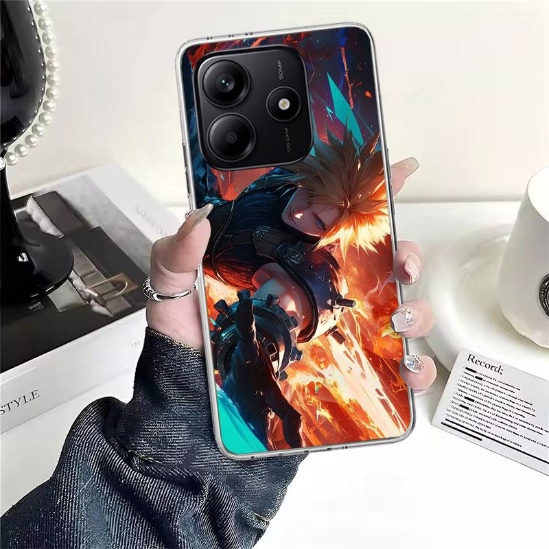 Final Fantasy FF VII Мягкий чехол для телефона для Xiaomi Redmi Note 15 14 14S 13 12 Pro Plus 12S 11 11S 11E 10 10S 11T 5G Fundas Coque Re