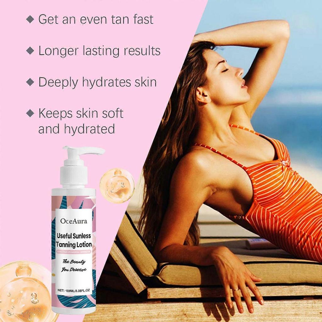 Limited time!!Oceaura Tanning Lotion Is A Gentle Summer Outdoor Moisturizing, Refreshing Repair Gel For Wheat-Colored And Bronzed Skin