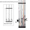 Wall-Mounted Vertical Fishing Rod Display Rack for Sea, Rocky, and Luya Rods