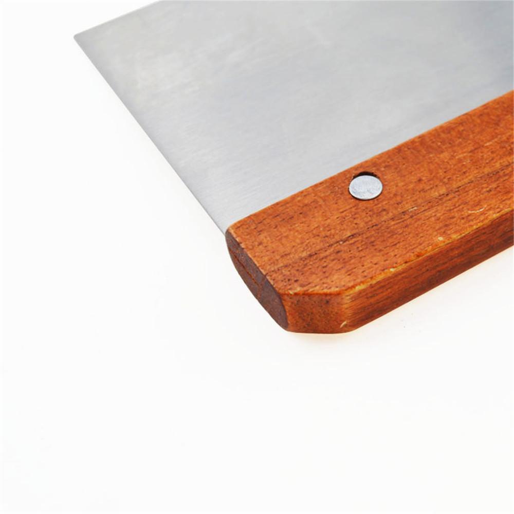 2x Chopper Scraper Dough Cutter Stainless Steel Wood Handle Spatula 15.5x11.2cm