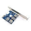 Карта-переходник PCI-E USB 3.0 PCIe-множитель портов PCI Express PCIe 1 к 4 PCI-E