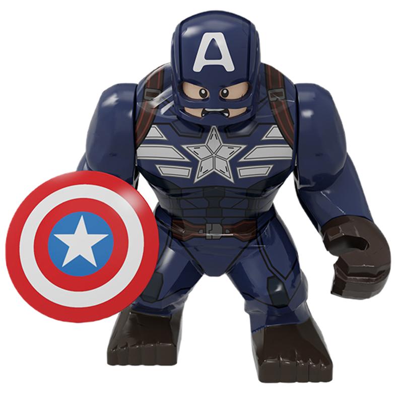 Слепые коробки Мини Строительные Блоки X654 Фигурки Большой Гоблин Человек-паук Железный Человек Веном Капитан Ястреб Дэдпул Броня Рождественские Подарки Игрушки