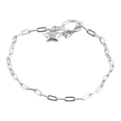 Серебряный браслет без камней (2109440)