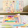 Thinking Maze Whole Brain Toy Children's Wooden Bead Walking Bead Suitable for Three-Year-Old Baby Toys