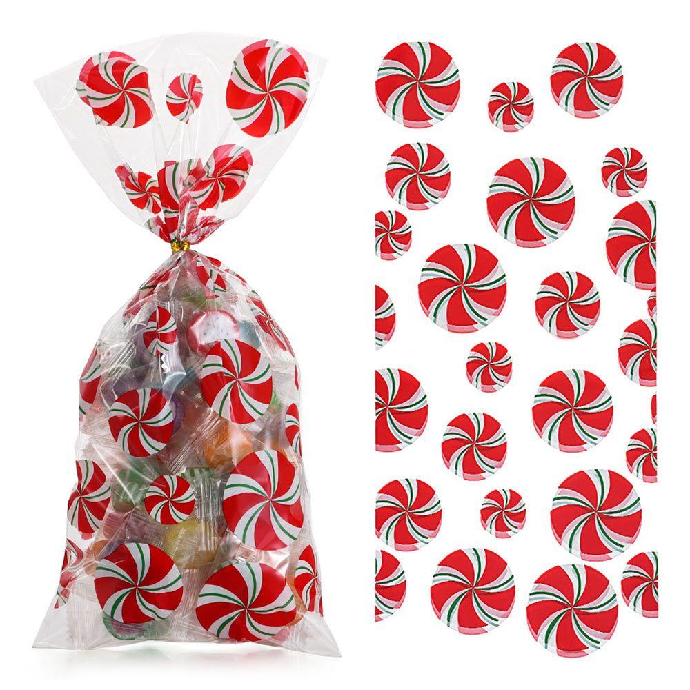 New Year Snowmen Snowflakes Gifts Box Merry Christmas Biscuit Bags Candy Treat Bag Xmas Candy Bags