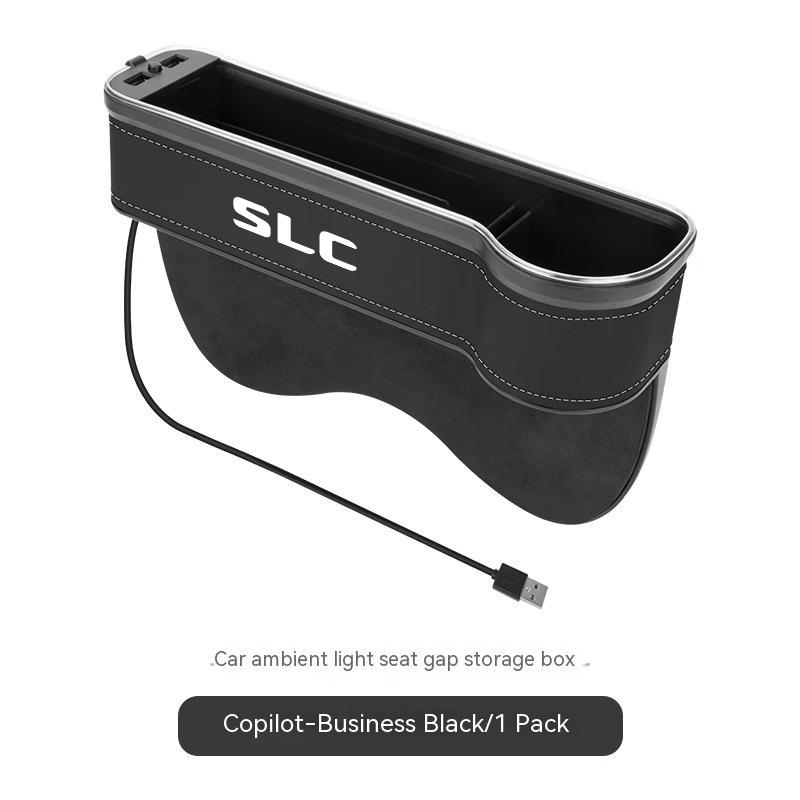 For Mercedes Benz A B C E S Class GLA GLB GLC GLE GLK GLS Sprinter Car LED 7 Colors Adjustable Seat Gap Crevice Slot Storage Box ap1