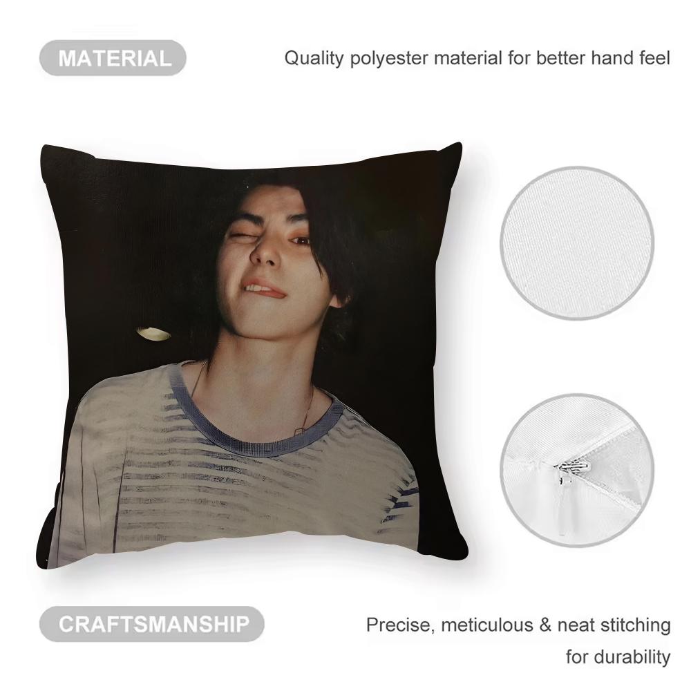 Hot Actor N-Nijiro M-Murakami Double-Sided Printed Pillow Cover Short Plush Suitable Living Rooms Bedrooms Throw Cushion Cover