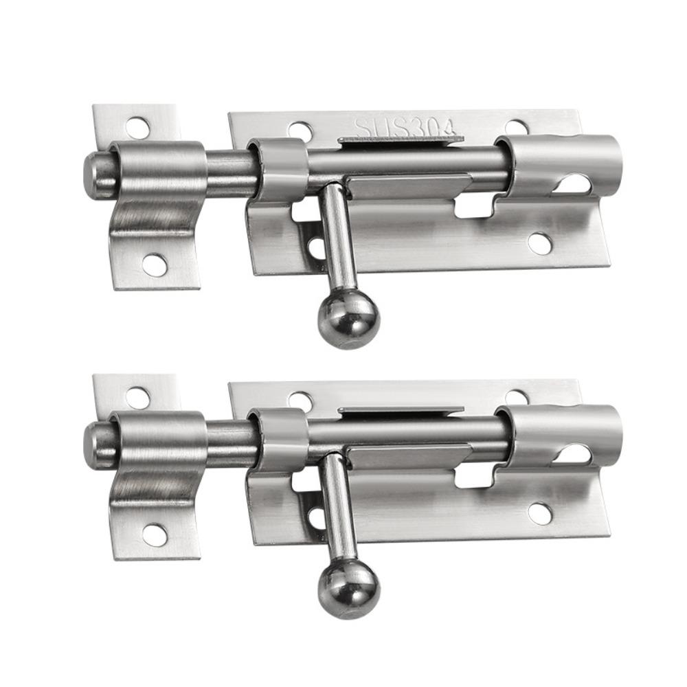 Stainless Steel F-type Door Lock Brushed Silver Door Lock Fashion Door Bolt  Cabinet
