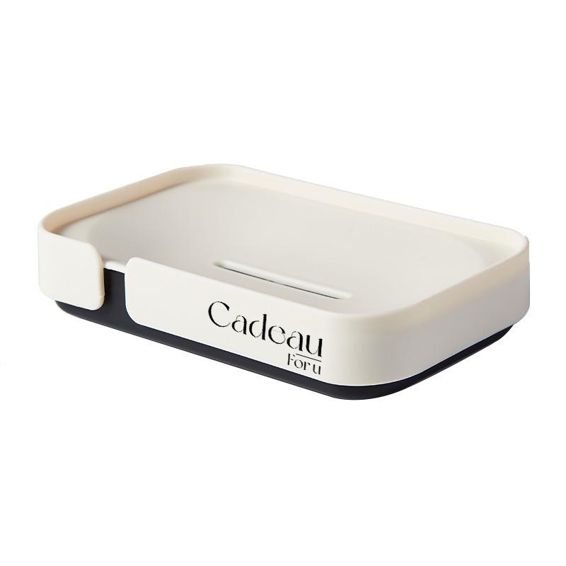 Двухслойная мыльница для ванной комнаты в общежитии - Настольное хранение и дренажный контейнер