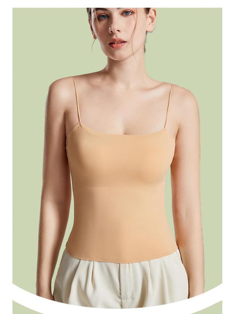 Новый летний топ-ками на бретелях большого размера с открытой спиной и вкладышами для груди – цельный бандаж-лиф для женщин