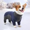 Pet Dog Winter Warm Four-legged Turtleneck Fleece Coat Elastic Bodysuit