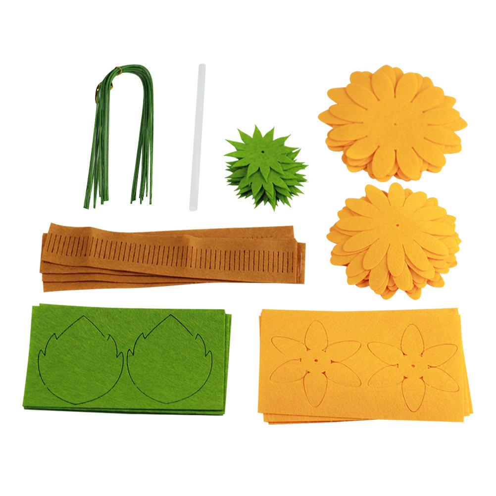 10pcs Non-Woven Bouquet Fresh Colors Roving For Needle Felting Diy Craft Felt Handwork Material Cut-Free Fabrics Party