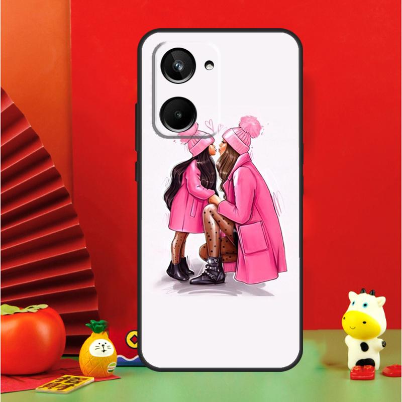 Мама Папа Дочь Сын Девочка Мальчик Для Realme 15 Pro GT7 GT6 10 11 12 13 14 Pro Plus C65 C67 C63 C61 C51 C53 C35 C75 C55 Чехол