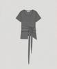 Футболка с драпировкой Loutaideu [Серый]