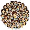 50 Super Cute Q Version Little Girl Graffiti Stickers New Style Children's Cute Decorative Stickers