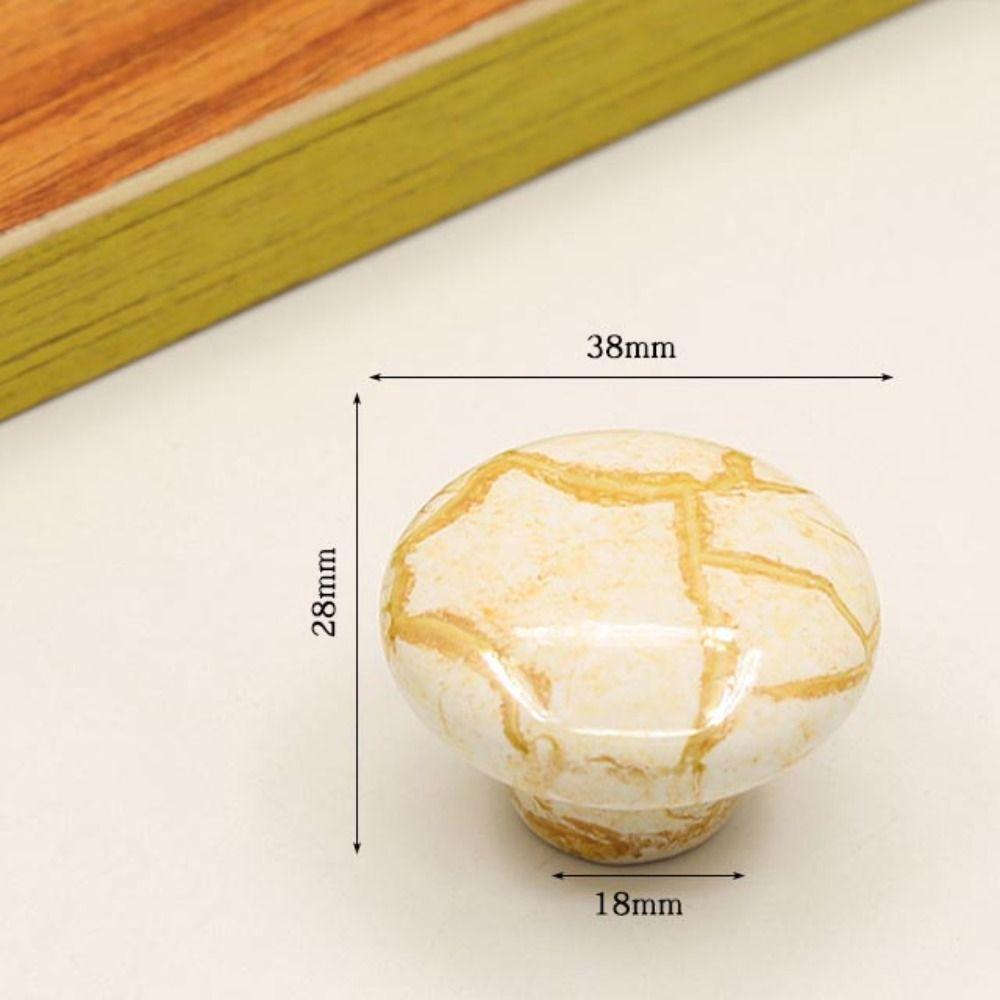 Single Hole Ceramic Cabinet Knob European Style Drawer Knobs Door Pull Handles Children's Room