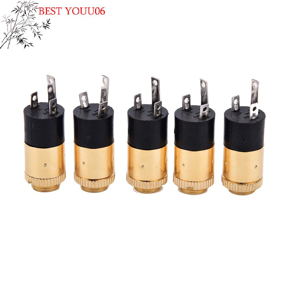 (YOUU06)5pcs PJ392 Stereo Female Sockect Jack 3.5 Audio Headphone Connector 3.5mm Stereo Headphone Audio Video Jack Socket Plug